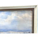 Gemälde Signiert E. Lang 40er Jahre Aquarell Ölbild Kunst Kunstwerk Rahmen #7720