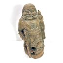 Antike Holzfigur Statue Gottheit China Lie Tieguai...