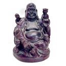 Antike Holzfigur Statue Gottheit China Budai Schnitzerei...
