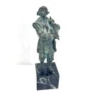 Alte Metallguss wie Bronzefigur Dudelsackspieler F. Tacca Skulptur Statue #7740