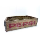 Alte Pepsi Cola Holzkiste Getränkekiste USA Setzkasten Reklame Vintage Deko 7775