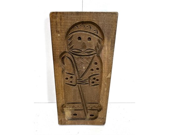 Alte Vintage Springerle Holzmodel Spekulatius Form Lebkuchenbrett #7825