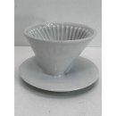 Vintage Melitta Porzellan Kaffeefilter No 100 3 Loch Filtertütenhalter #7954