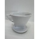 Vintage Melitta Porzellan Kaffeefilter No 102 3 Loch Filtertütenhalter #7960