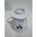 Vintage Melitta Porzellan Kaffeefilter No 102 3 Loch Filtertütenhalter #7960