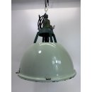 Alte Fabriklampe Emaille Lampe Mint Industrielampe Industrial Vintage Loft #8988