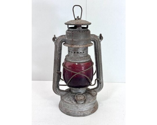 Alte Öllampe Feuerhand 275 Baby Petroleumlampe Bunkerlampe Militaria #9144