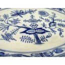 Antik Porzellan Servierplatte GBN Gebrüder Bing Teller Warmhalteplatte #9310