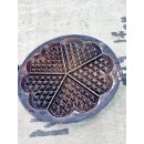 Altes antikes Waffeleisen Aluminium Küchenhexe Shabby Landhaus Vintage #9319