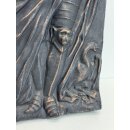 Vintage Gussplatte Gusseisen Relief Gussbild Carolus Magnus Karl der Große #9335