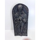 Vintage Gussplatte Gusseisen Relief Gussbild Carolus Magnus Karl der Große #9335
