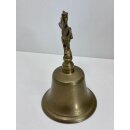 Vintage Messing Glocke Tischglocke Pegasus Pferd Handglocke Deko Shabby #9351