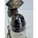 Reed & Barton Set Salzstreuer Pfefferstreuer Metall versilbert Vintage #9353