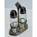 Reed & Barton Set Salzstreuer Pfefferstreuer Metall versilbert Vintage #9353