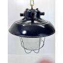Alte Fabriklampe Emaille Lampe Schwarz Industrielampe...