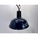 Alte Fabriklampe Emaille Lampe Blau Industrielampe...