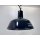 Alte Fabriklampe Emaille Lampe Blau Industrielampe Industrial Vintage #9384