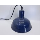 Alte Fabriklampe Emaille Lampe Blau Industrielampe...