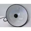 Alte Fabriklampe Emaille Lampe Blau Industrielampe Industrial Vintage #9385