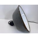 Alte Fabriklampe Emaille Lampe Schwarz Industrielampe Industrial Vintage #9388