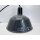 Alte Fabriklampe Emaille Lampe Schwarz Industrielampe Industrial Vintage #9388