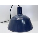 Alte Fabriklampe Emaille Lampe Blau Industrielampe...