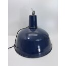 Alte Fabriklampe Emaille Lampe Indigo Industrielampe...