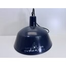 Alte Fabriklampe Emaille Lampe Indigo Industrielampe...