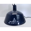 Alte Fabriklampe Emaille Lampe Indigo Industrielampe...