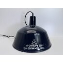 Alte Fabriklampe Emaille Lampe Indigo Industrielampe...