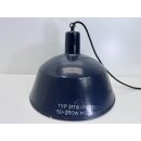 Alte Fabriklampe Emaille Lampe Indigo Industrielampe...