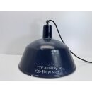 Alte Fabriklampe Emaille Lampe Indigo Industrielampe...