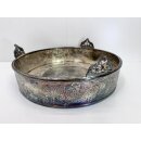 Tablett Obstschale Servierplatte Jugendstil versilbert...