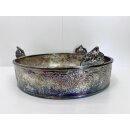 Tablett Obstschale Servierplatte Jugendstil versilbert...