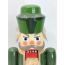 Vintage Nussknacker Erzgebirge Holzmännchen DDR Volkskunst Holz Figur #9406