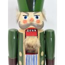 Vintage Nussknacker Erzgebirge Holzmännchen DDR Volkskunst Holz Figur #9406