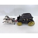 Antik Kutsche Pferd Gusseisen Postkutsche Stagecoach...