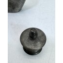 Antik Zinn Zinnflasche 1816 Schnupftabakdose Fläschchen Flachmann #9412