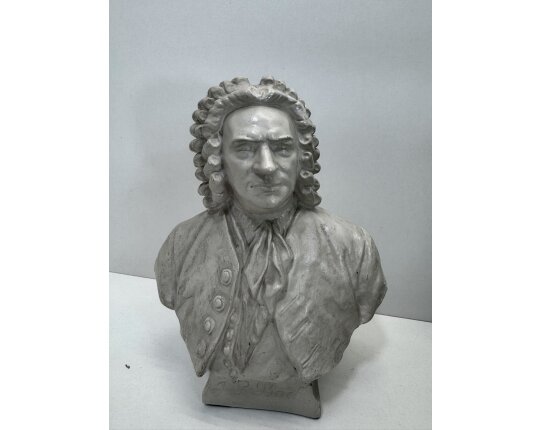 Gips Guss Büste Johann Sebastian Bach Figur Skulptur Statue Kunst #9419