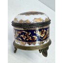 Porzellan Dose Limoges Bacchus Aufbewahrungsdose Deckeldose Zuckerdose #9428