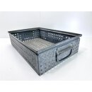 Vintage Industrie Design Stapelkiste Lagerbox Metall...