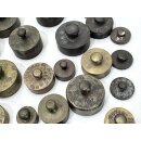 Konvolut Antik Messing Gewichte Apotheker Waage Vintage gepunzt 8,7kg #9446