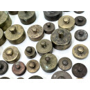 Konvolut Antik Messing Gewichte Apotheker Waage Vintage gepunzt 8,7kg #9446