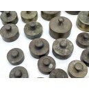 Konvolut Antik Messing Gewichte Apotheker Waage Vintage gepunzt 8,7kg #9446