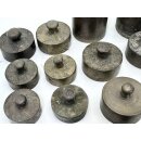 Konvolut Antik Messing Gewichte Apotheker Waage Vintage gepunzt 8,7kg #9446