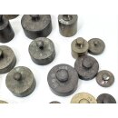 Konvolut Antik Messing Gewichte Apotheker Waage Vintage gepunzt 8,7kg #9446