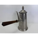Antik Kaffeekanne Teekanne Mokkakanne mit Holzgriff J. Braun Solingen 1890 #9457