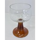 Vintage Römerglas Bernstein Bienenstock 1970...