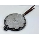 Altes antikes Waffeleisen Aluminium Küchenhexe Shabby Landhaus Vintage #9843