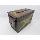 Alte Vintage Munitionskiste Armee Metall Box Truhe...